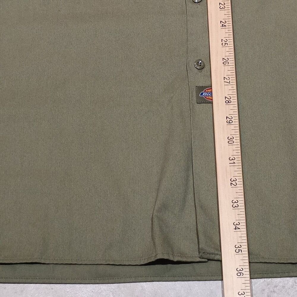 Men's 4XL Dickies‎ Short Sleeve Beige Twill Mechanic Work Uniform Shirt - Picture 7 of 7